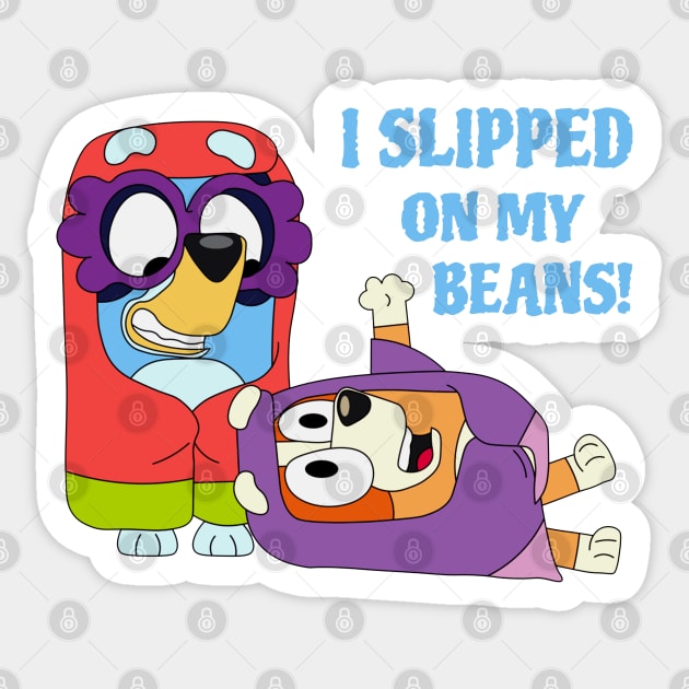 slipped beans Sticker by Diegosevenstar